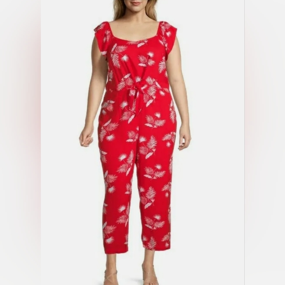 St.John's Bay Red Jumpsuit Sleeveless